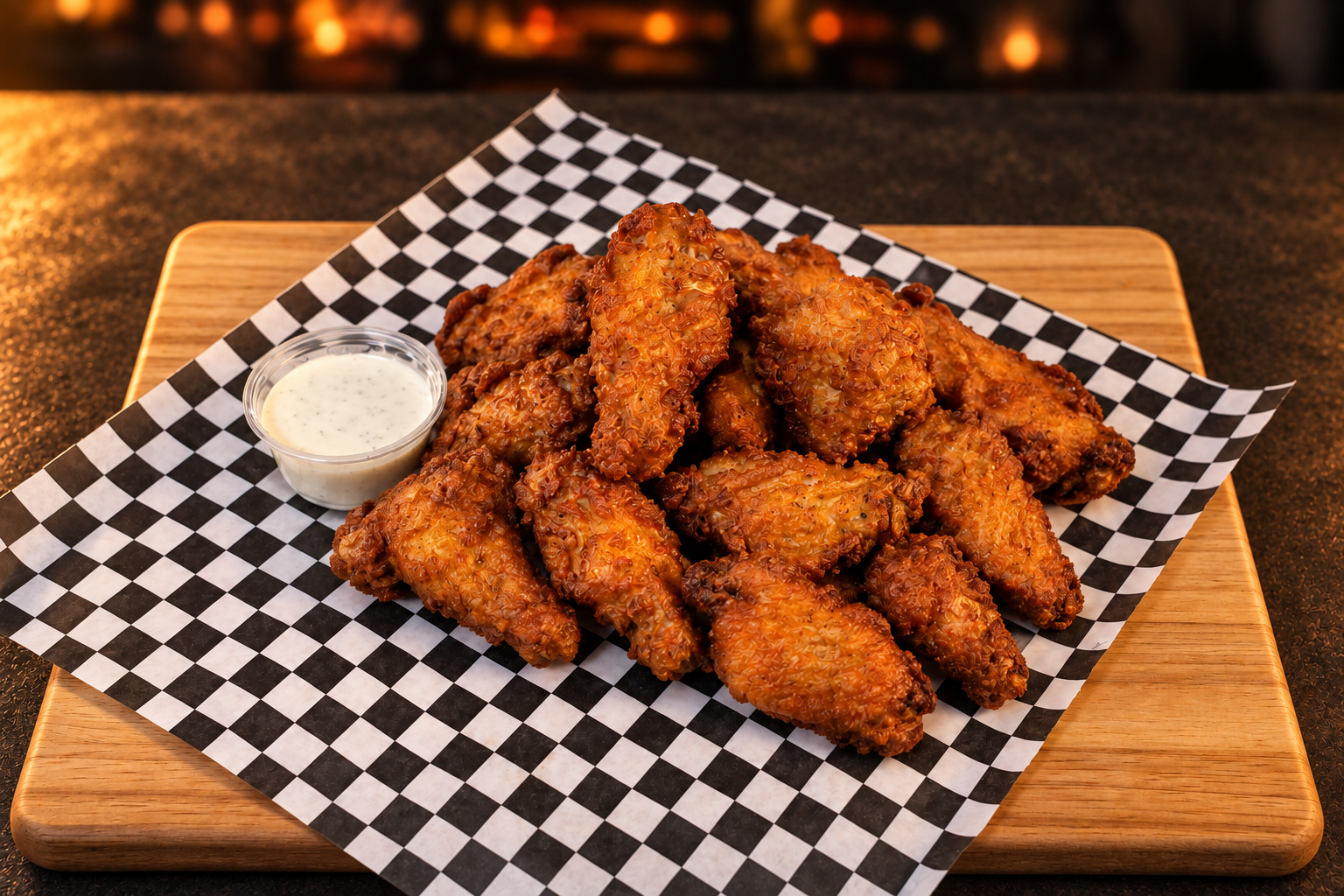 812 Grill regular wings with dipping sauce