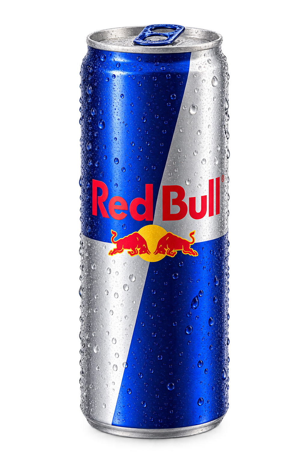 Chilled Red Bull can